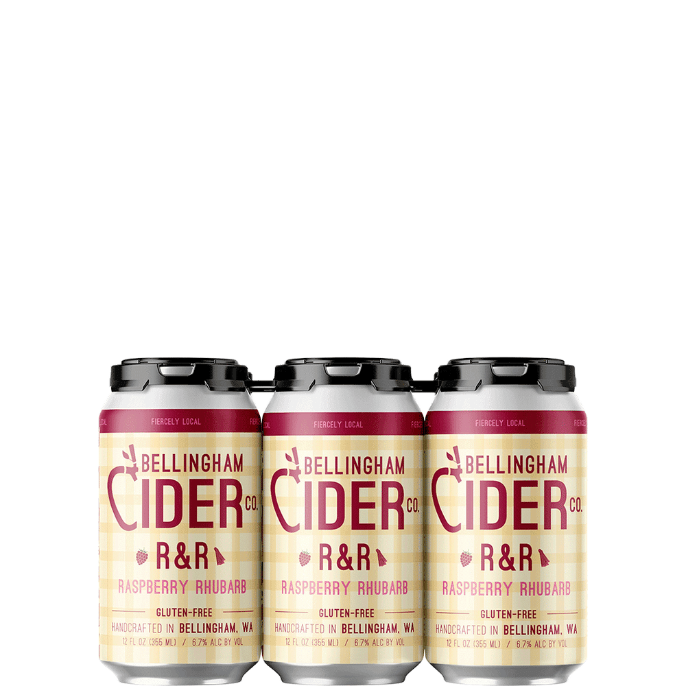 Bellingham Cider Raspberry Rhubarb cans 12