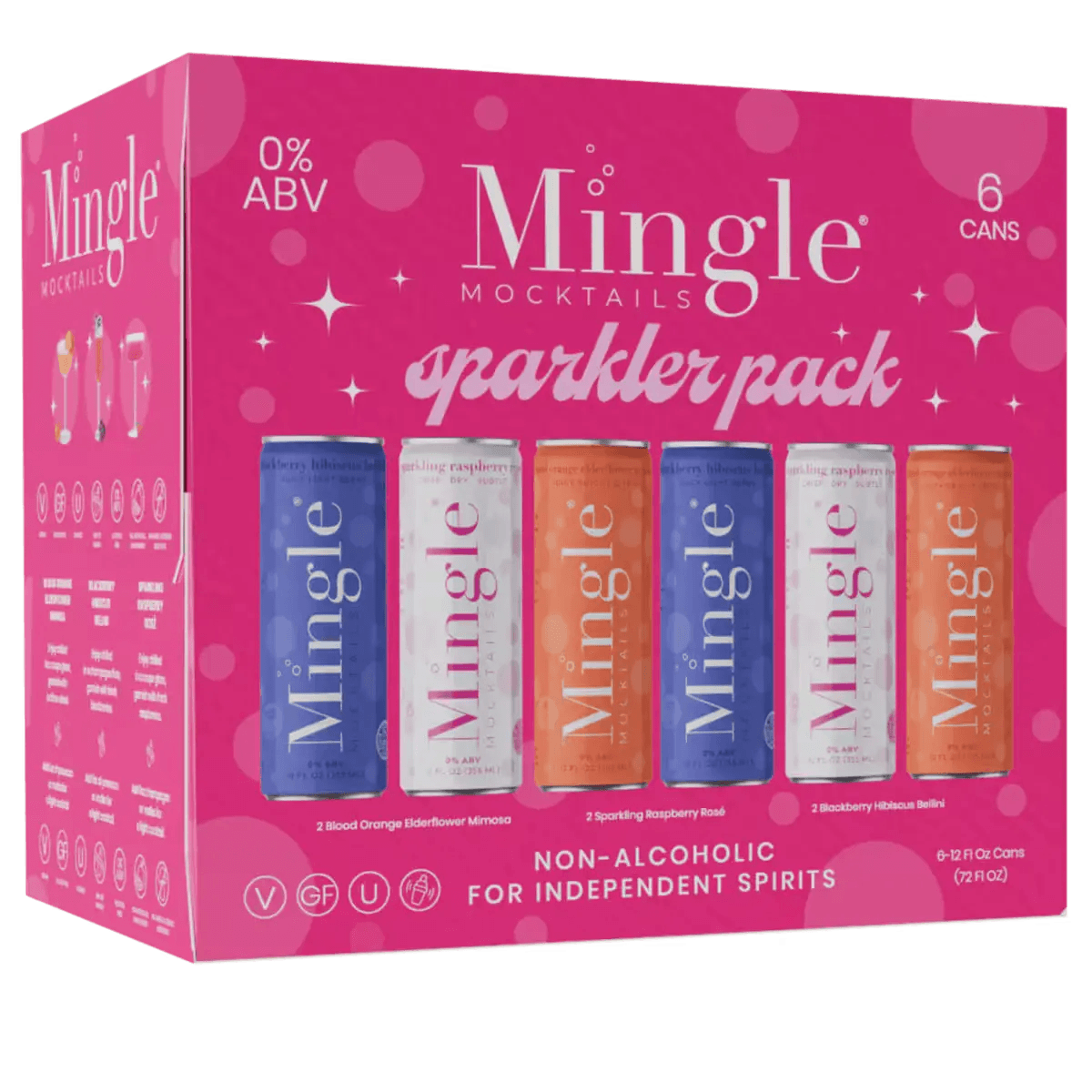 MINGLE MOCKTAILS SPARKLER PACK CANS 12OZ  NA