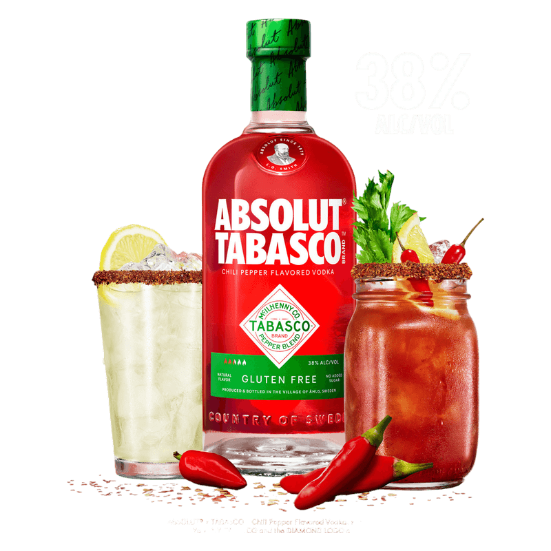 ABSOLUT VODKA TABASCO CHILI 750ML
