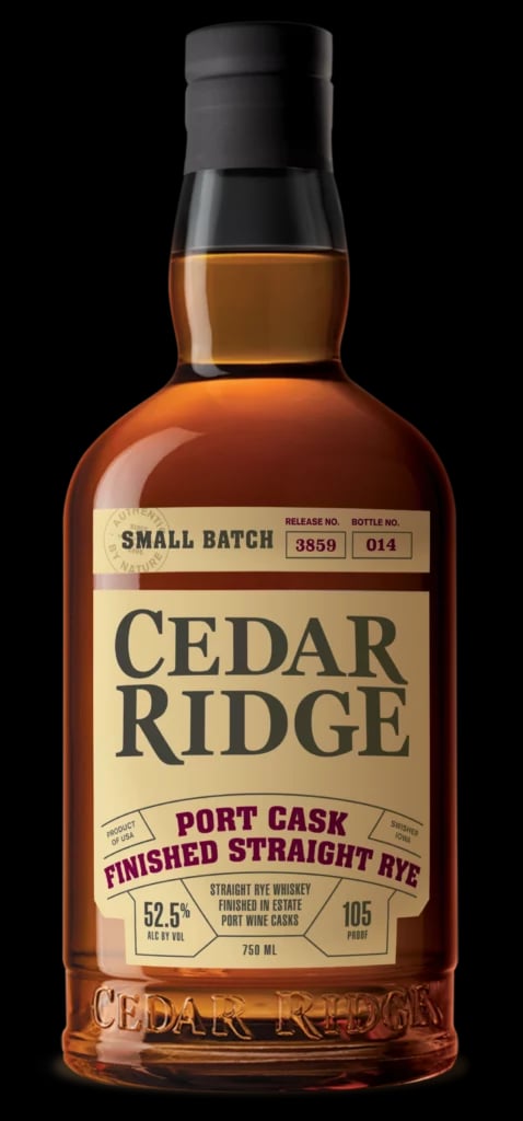 CEDAR RIDGE PORT CASK FINISHED RYE WHISKEY  750ML