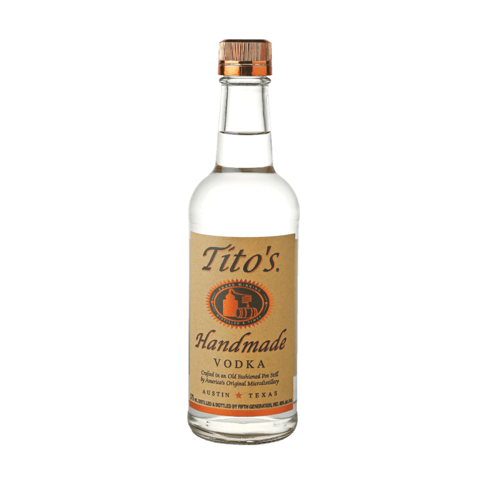 TITOS HANDMADE VODKA 375 ML