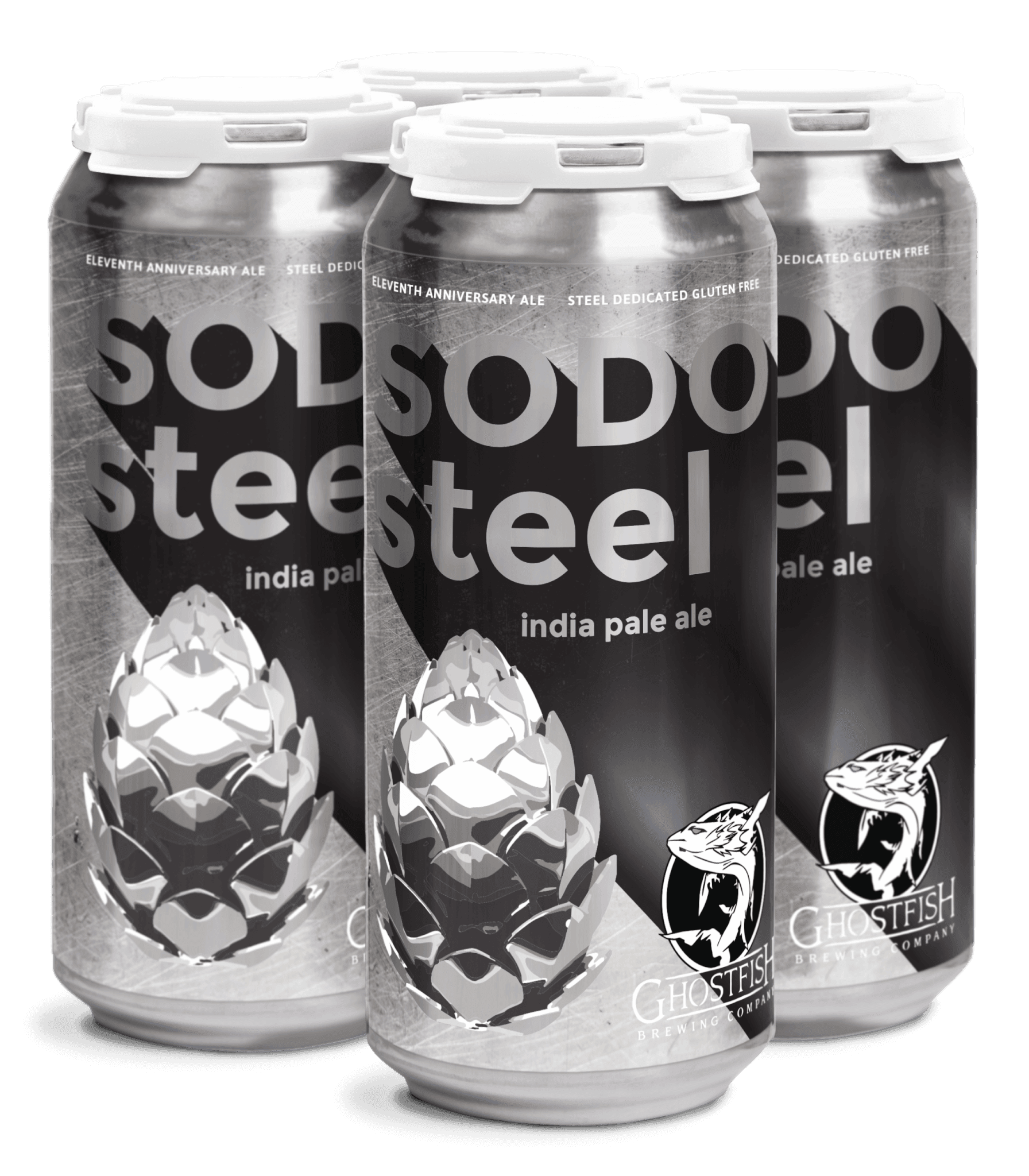Ghostfish SODO Steel 11th Anniversary IPA cans 16oz